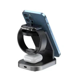 ⁦ستاند شحن وايرليس 3 في 1 لمنتجات ابل⁩ - الصورة ⁦2⁩