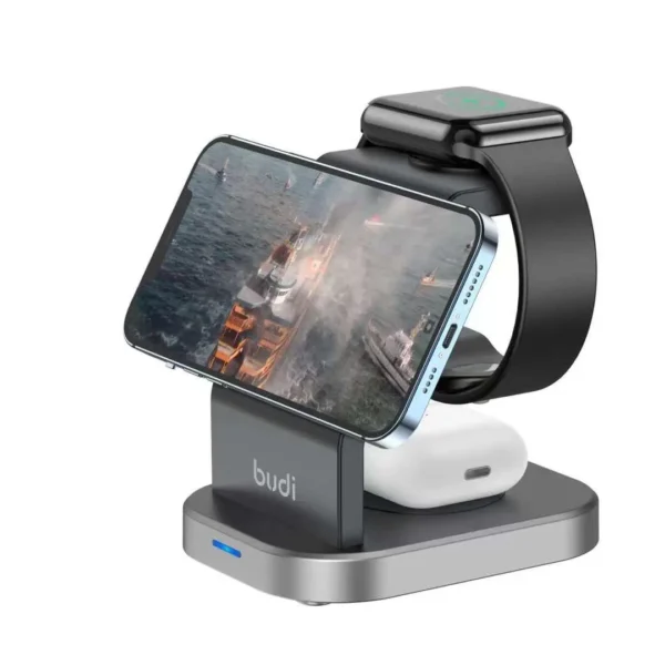 ⁦ستاند شحن وايرليس 3 في 1 لمنتجات ابل⁩ - الصورة ⁦3⁩