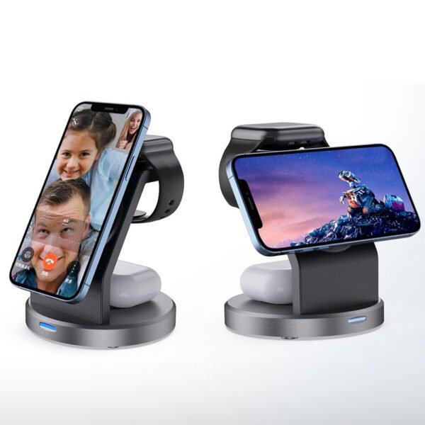 ⁦ستاند شحن وايرليس 3 في 1 لمنتجات ابل⁩ - الصورة ⁦4⁩